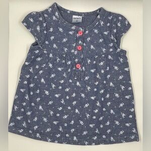 CARTER’S Denim Look 6m Dress With Flowers